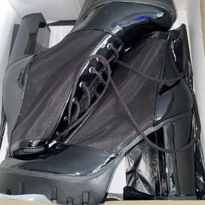 Leather See Through Platforms